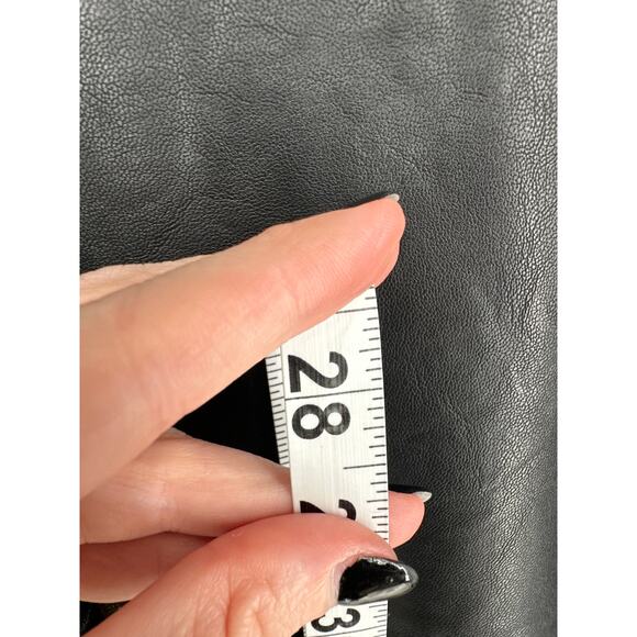 Boston Proper Faux Leather Leggings Womens Large Black Aspen Pull On High Rise - Picture 5 of 7